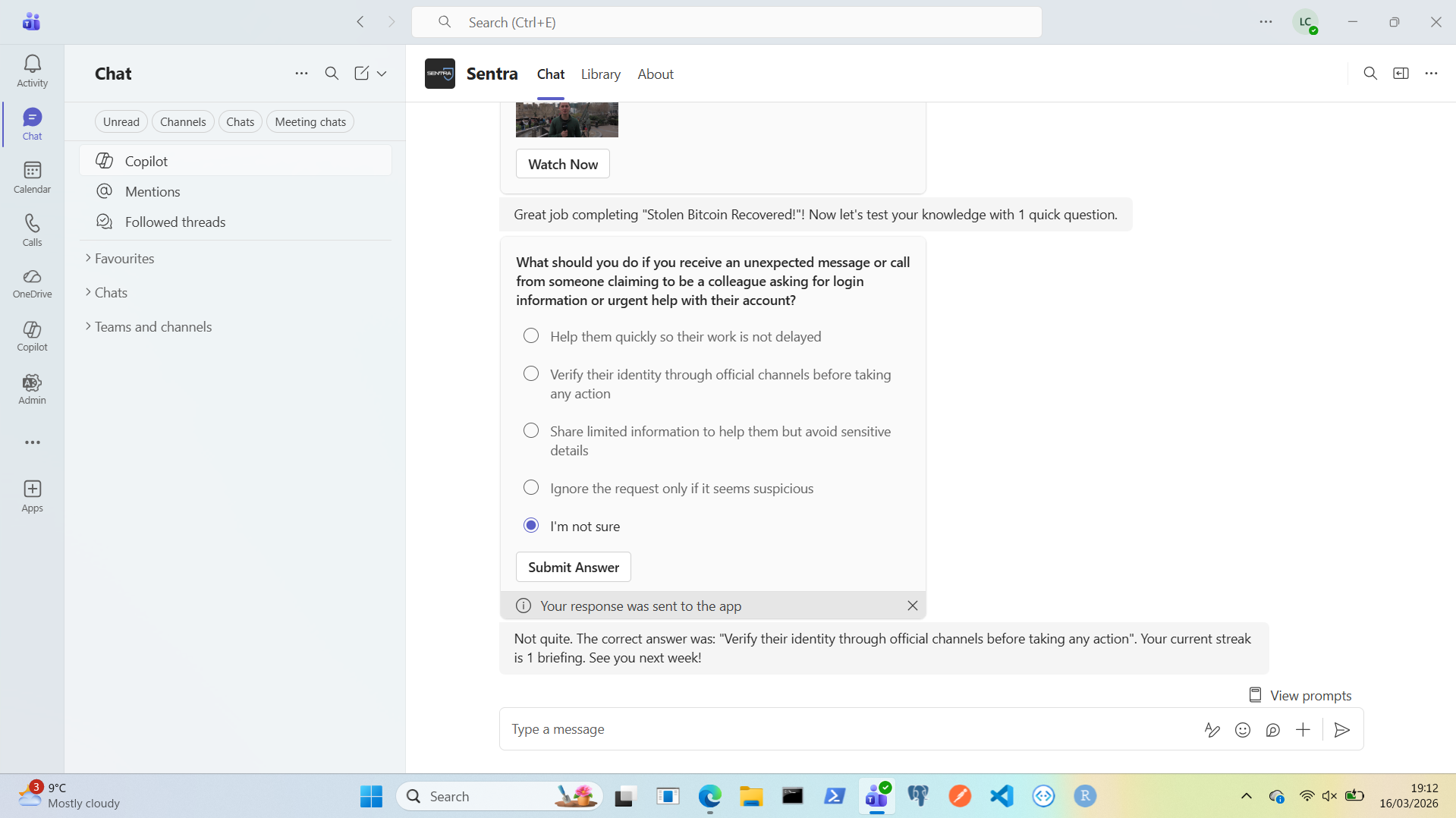 Continuous monitoring and support